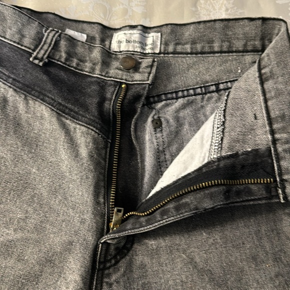 Brooks Vintage Grey Black High Rise Unique Baggy Jeans - Picture 5 of 8